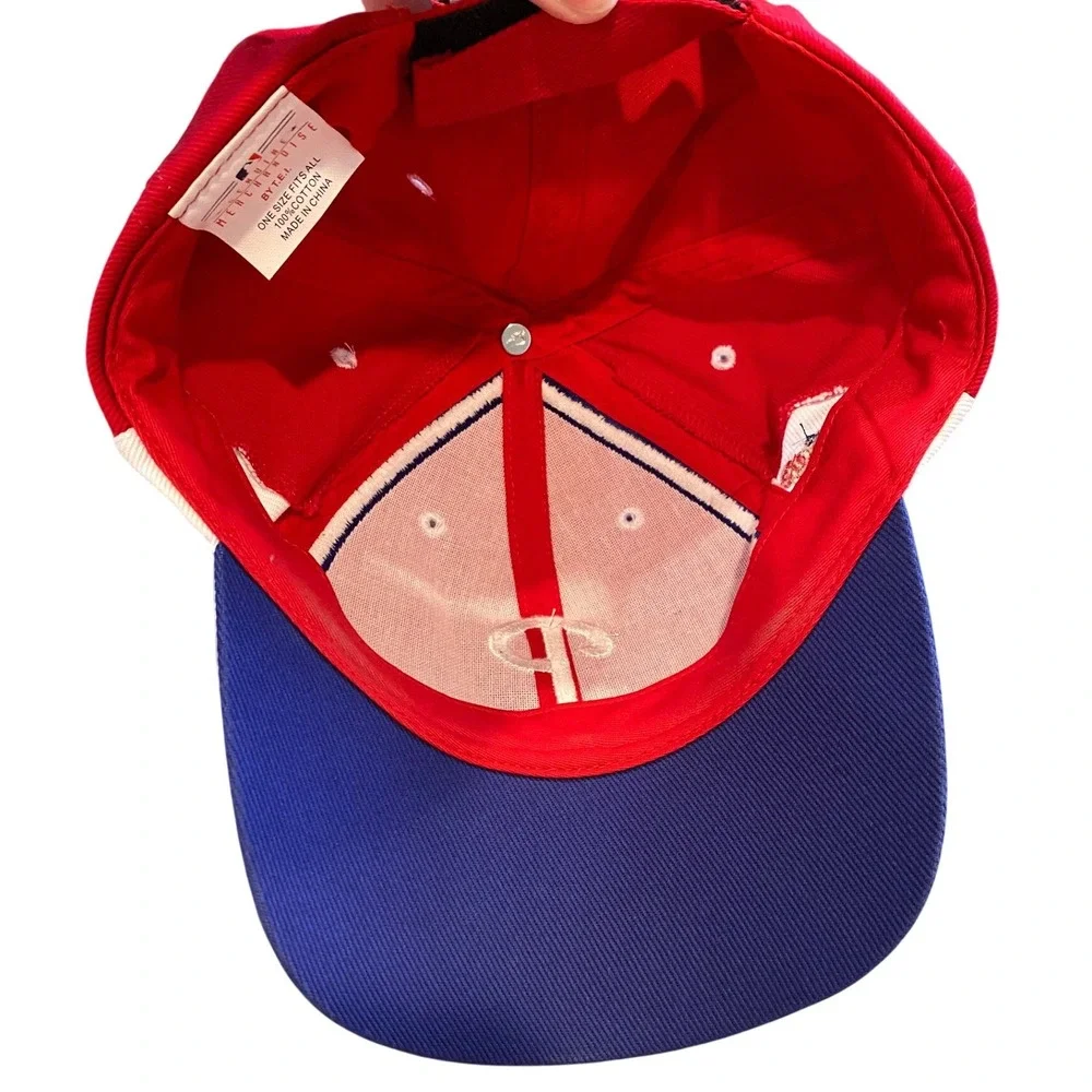 Philadelphia Phillies MLB Baseball Hat Red Blue White Adjustable Cotton Cap‎